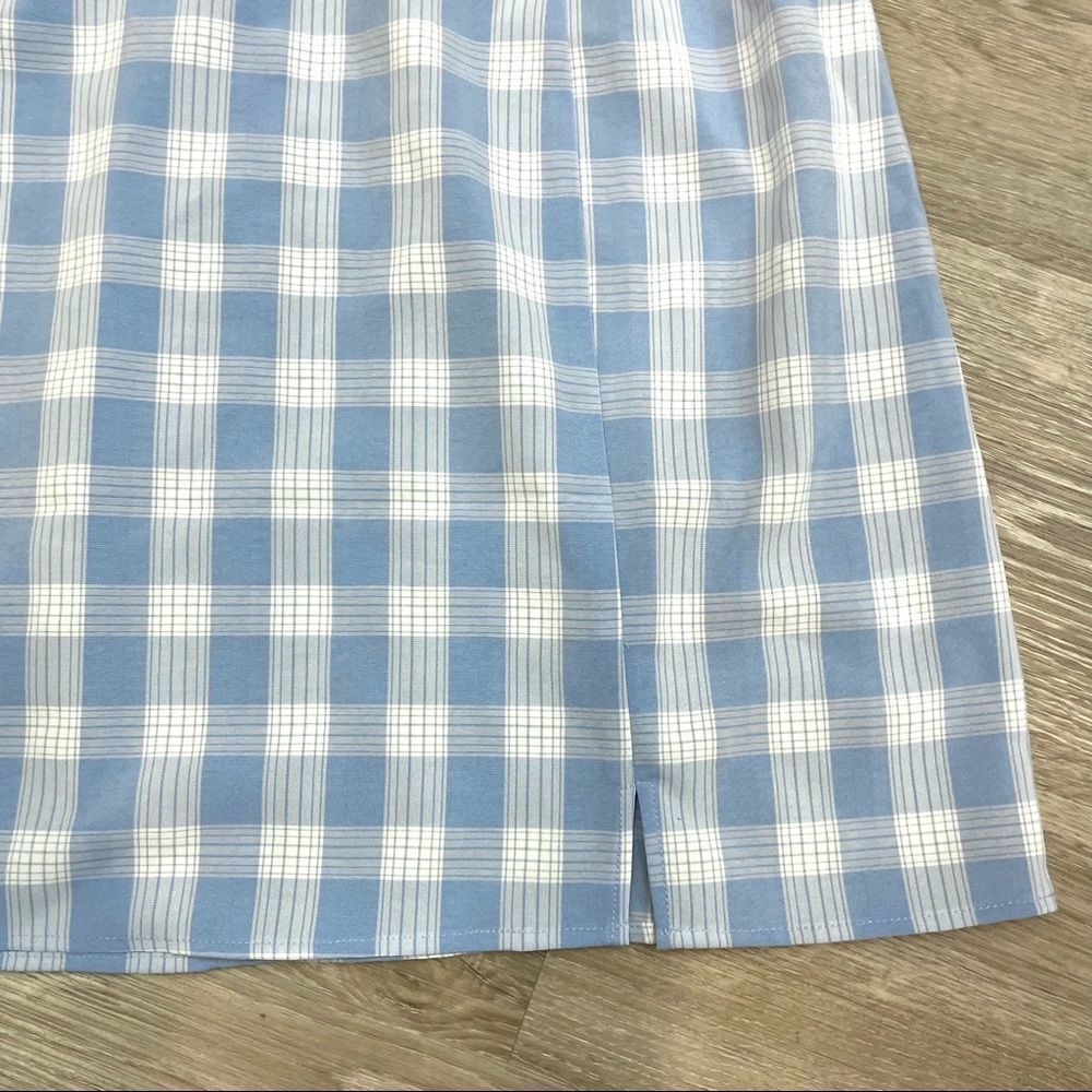 Nordstorm Bp Gingham Sheath Cami Mini Dress in Blue BabyDoll Mini Dress - Picture 5 of 10